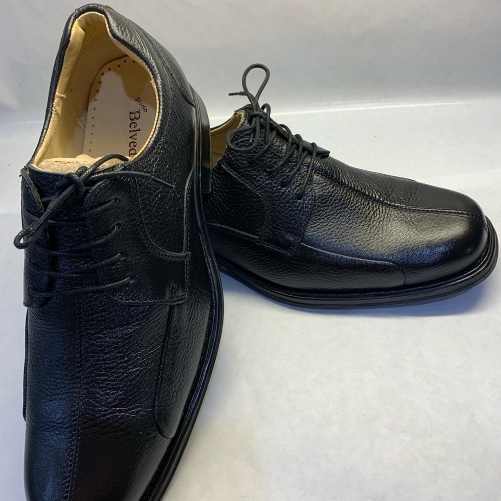 Belvedere Baybridge, Black Leather Men’s Oxford shoes 10.5 EEE